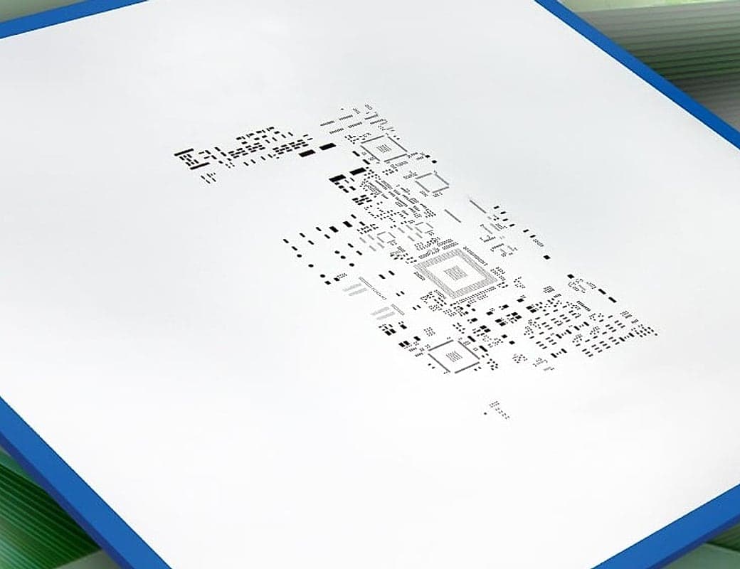 Laser-cut stencil